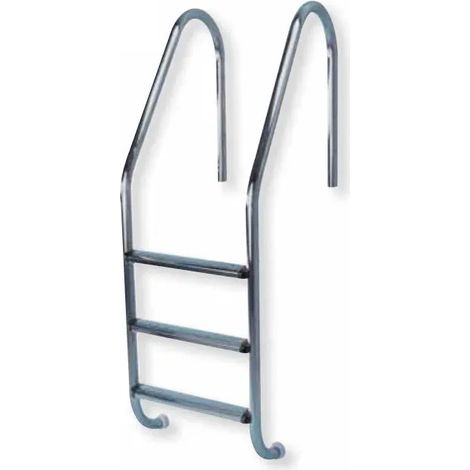 Escalera de acero inoxidable de 3 peldaños
