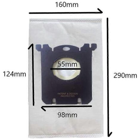 NALOOKAMIC Lot de 10 sacs de rechange pour aspirateur Electrolux S Bag Classic EL200F EL8500 - Accessoires (1/4)