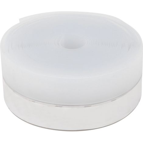 Jeffergarden Bande d'étanchéité auto-adhésive en caoutchouc de silicone pour porte et fenêtre, coupe-froid, 35 mm x 5 m, transparente (1/4)