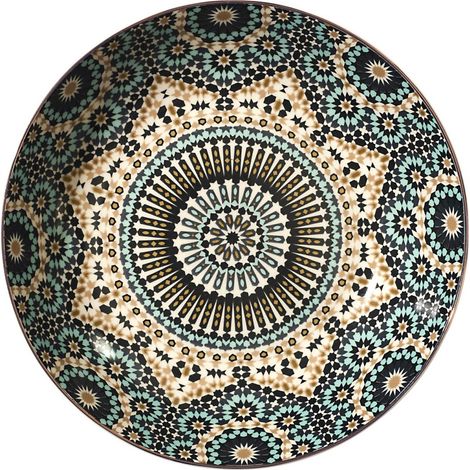 Lot de 6 Assiettes Creuses "Noura" 20cm Multicolore (1/4)