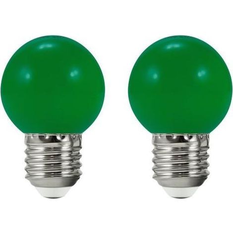 Bombillas para guirnalda de jardín, color verde, 2 unidades, 36V E27, Goldlux 308771