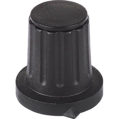 Tête de bouton rotatif Mentor 4312.6131 avec pointeur noir (Ø x H) 28 mm x 18.5 mm 1 pc(s) Q62126 (1/2)
