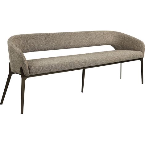 Banquette de repas en tweed marron - tweed marron et bronze (1/5)