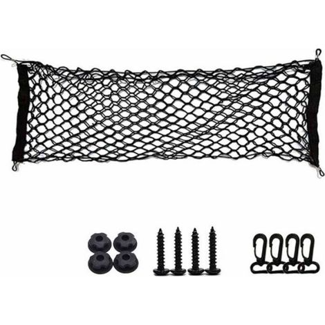 Filet de rangement double couche pour coffre de voiture, filet à bagages pour coffre de voiture, filet de rangement domestique, 11 (1/3)