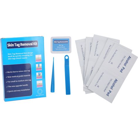 Kit de Suppression d'Acrochordons Rapide avec Outils pour Verrues et Grains de Beauté, Diamètre 2‑5mm, 10 Pièces