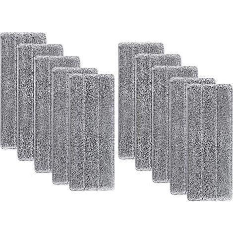 Super Absorbant Recharges de Tête de Vadrouille - Tampon de Nettoyage de Tête de Balai de Ménage Lavable en Microfibre de Vadrouille de Nettoyage Lavable en Microfibre (10pcs) (1/5)