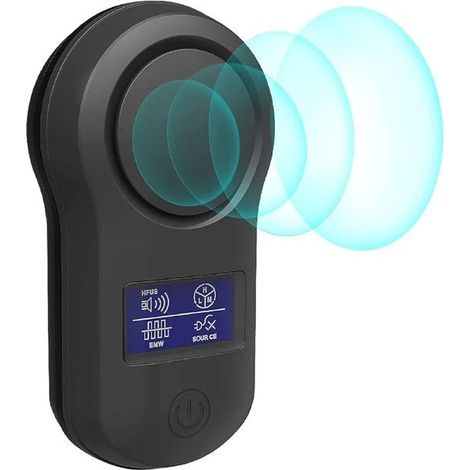 Répulsif à ultrasons pour souris, rongeurs et araignées, fréquence réglable, branchement secteur, utilisation intérieure, noir (1/5)