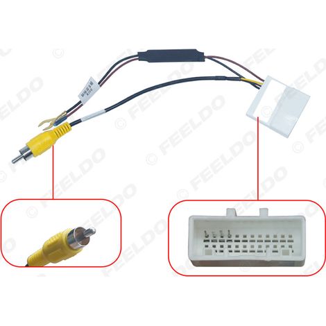 Compatible avec le câble adaptateur de caméra de recul 24 broches Kia/Hyundai 2015.