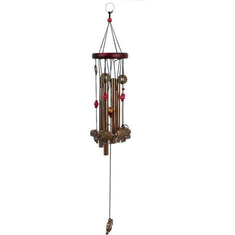 Carillon À Vent - Éléphant - Métal - Pour Intérieur Extérieur Jardin - 60 Cm - 1 Pièce (1/5)