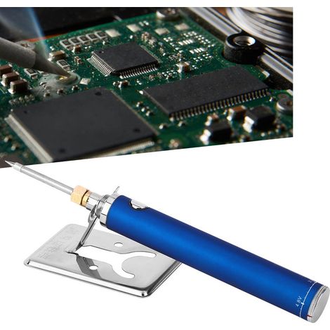 Kit de fer à souder miniature USB 5V, fer à souder portable sans fil anti-oxydant (bleu) (1/5)