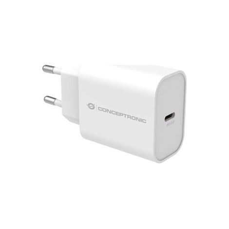 CONCEPTRONIC Ladegerät 1Port 25W,USB-C PD weiß (ALTHEA10W)