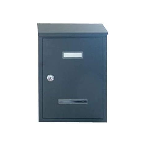 cassetta postale "prima maxi" con tettuccio colore grigio scuro