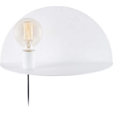 Lampe murale, Applique, Blanc en métal, 40 x 20 x 20 cm, 1 x E27, max 100 W (1/5)