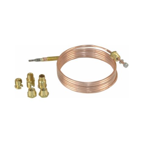 Thermocouple universel 1500 mm – 7 raccords pour veilleuse – Tête en inconel 600 – Température jusqu'à 800 °C – Dépannage appareils à gaz (1/3)