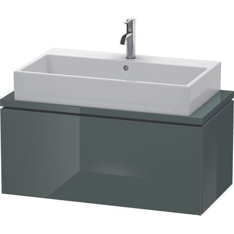 DU WTU f.Console Comp.L-Cube 400x920x477 1 Auszug, Dolomiti Grey Hochglanz (1/5)