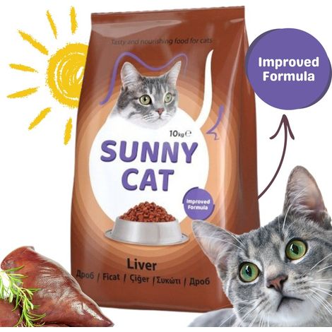 Cibo secco per gatti Sunny Cat CON FEGATO 10 kg