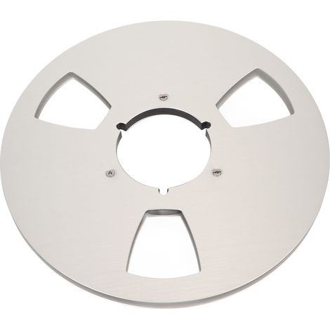 Bobine de ruban magnétique vide 1/4 pouce 10 pouces, 3 trous, aluminium argenté pour système Nab. (1/5)