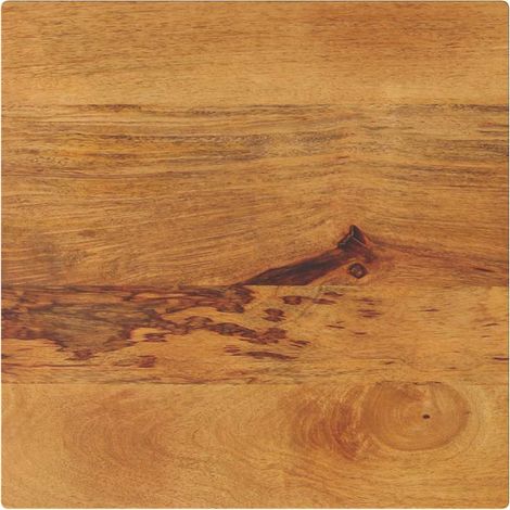 Plateau de table carré en bois de manguier massif, finition chêne, 60 x 60 x 2,5 cm - PANGIVO (1/5)
