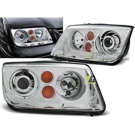 Paire de feux phares VW Bora 98-05 design chrome-27361883 (1/2)