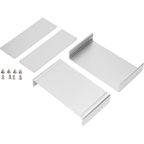 Boîtier électrique en aluminium étanche boîte de jonction split type argenté 62x178x100mm pour bricolage DIY (1/5)