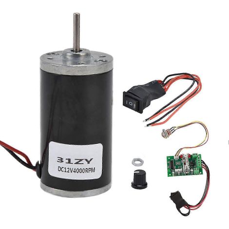 Moteur à courant continu à aimant permanent, silencieux, mini, haute vitesse, marche avant et arrière, générateur universel et compatible pour bricolage, 24 V, 5 000 tr/min (1/5)