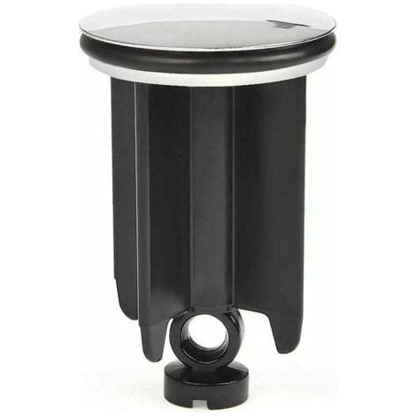 Green Mobility-Bouchon de vidange universel  pour lavabo de salle de bain, diamètre 40 mm, en alliage d'aluminium noir, hauteur réglable, durable et pratique. (1/4)