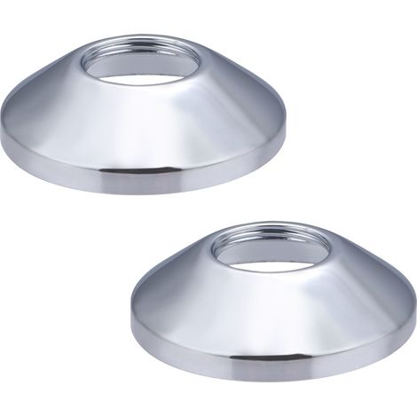 Noyon & Thiebault – Rosace bombée 64 mm pour raccord 3/4" (20x27) – Métal chromé – Installation rapide sans outil – Finition esthétique moderne (1/3)