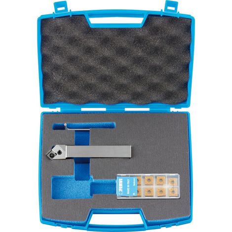 Utensile per esterno 45° FERVI KITPSSNR20 con inserti SNMG120404F15 per tornio (1/3)