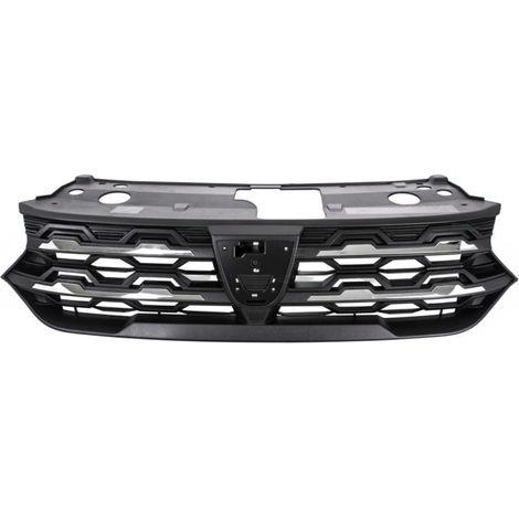 Grille de calandre avant noire et moulure chromée Dacia Sandero Stepway 3 depuis 2020