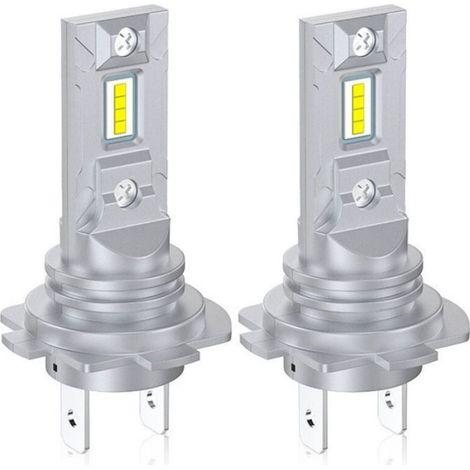 Ampoule H7 - LED 12 V 20 W 4000 Lm 6000 K - Phare Avant Voiture - Plug And Play - Lot De 2 (1/5)