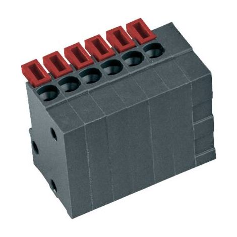 Bornier à ressort PTR Hartmann AKZ4791/6KD-2.54-V 54791060421E 0.75 mm² Nombre de pôles 6 gris basal (1/2)