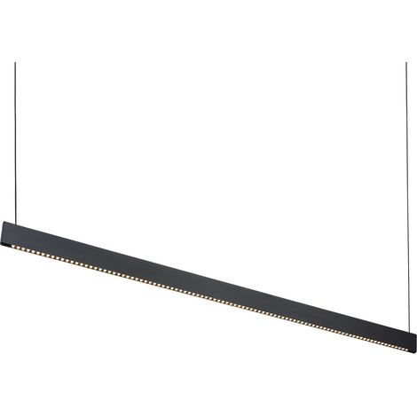 Ideal Lux Lampada a Sospensione Steel 1 luce LED integrato nero alluminio