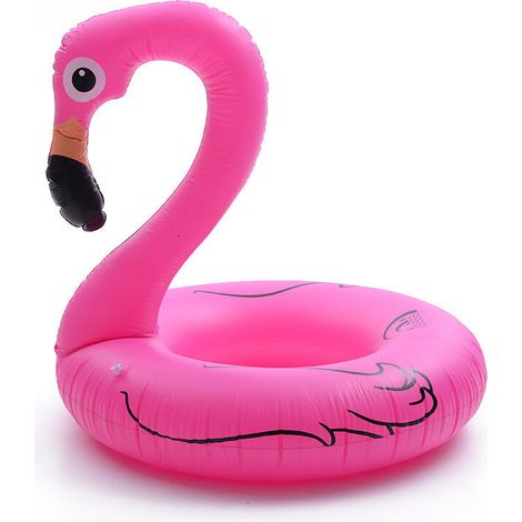 Bouées gonflables en forme de flamant rose pour la natation en piscine un accessoire flottant conçu pour les activités nautiques récréatives.-AquaForge (1/5)