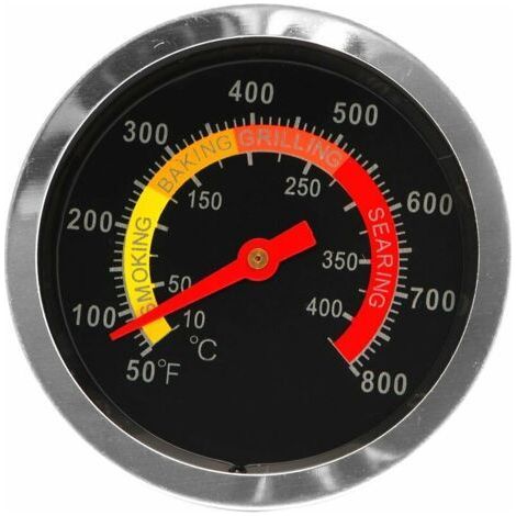 Stainless Steel BBQ Thermometer with Temperature Gauge 10-400℃ (1/5)