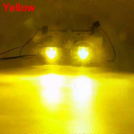 Compatible avec 2 phares antibrouillard LED 8000 lm 30 W, blanc/jaune 12 V pour Citroën C-Crosser, Jumpy, Xsara, Berlingo, DS3, DS4, DS5, C3, C4, C5, C6 (Jaune) (1/5)