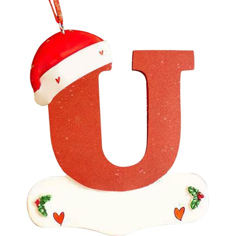 (U) Personalisierte Weihnachtsdekorationen mit dem Buchstabennamen (1/2)