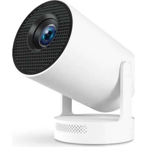 Projecteur Portable avec Mise au Point Électronique 720p 210ANSI Haut-Parleur Android11 BT5.4 180° Flexible Maison Extérieur Prise (1/5)