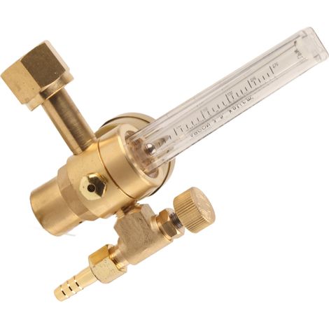 Manueller Argon-Durchflussregler mit Manometer, Druckminderer zum Schweißen, präzise Einstellung des Gasdurchflusses. (1/5)