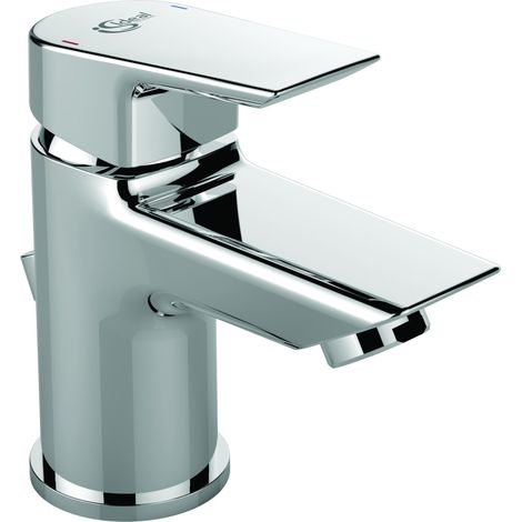 Ideal Standard Grifería de lavabo Tesi, Piccolo, 5 l/min., s.vaciador, Proy. 83mm, Cromo, A6568AA (1/3)