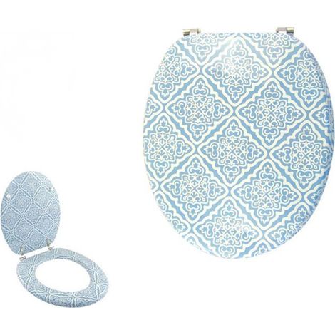 Trade Shop - COPRIWATER SEDILE WC BAGNO UNIVERSALE CERNIERE ACCIAIO MIT MAIOLICHE 87097 - (1/4)