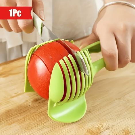 BelleRise - 1 x Support multifonction en plastique ABS pour trancher fruits et légumes — Un gadget de cuisine pratique (1/5)