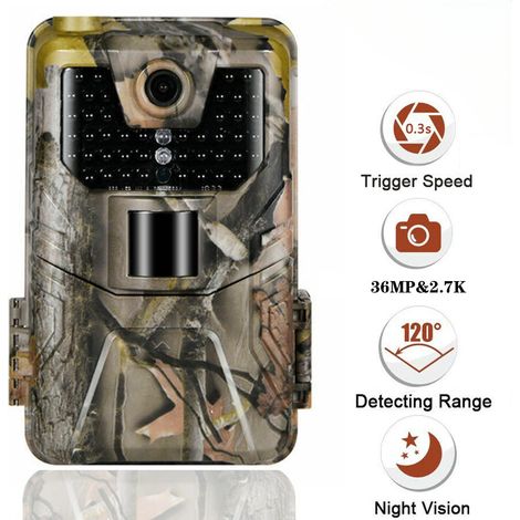 Caméra thermique infrarouge HC-900A 36 MP avec vision nocturne extérieure 2,7K - Directement du fabricant, vision nocturne haute définition et GPS