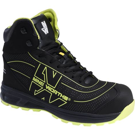 STRIKE CHAUSSURES MONTANTES DE SÉCURITÉ 7046 Noir , Jaune fluo 43 (1/5)