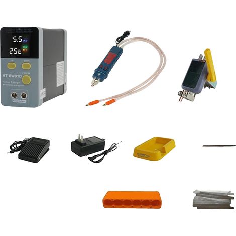 Saldatrice a punti, nichel puro, prestazioni efficienti, HT-SW01D, spina europea (1/2)
