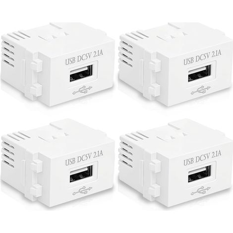 Set mit 4 USB-Leistungsmodulen 220 V auf 5 V 2,1 A, AC/DC-Transformator-USB-Lademodul, USB-Netzteil für Smartphones, Tablets und USB-Geräte, USB-Lademodul für DIY-Projekte
