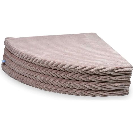 Tapis rond pliable, diamètre 160 cm, gaufré, rose clair (1/5)