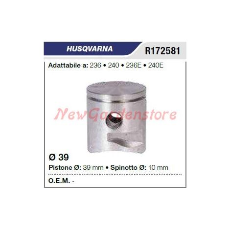 Segmentos pasador pistón motosierra HUSQVARNA 236 240 236E 172581