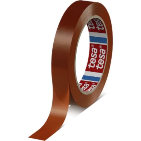 TESA 64286, nastro di reggiatura in MOPP per applicazioni di base, 66 m, 25 mm, arancione, pallettizzazione, rinforzo, chiusura di scatole di spedizione, adesivo termofusibile, 175 N/cm, 35%, adesione