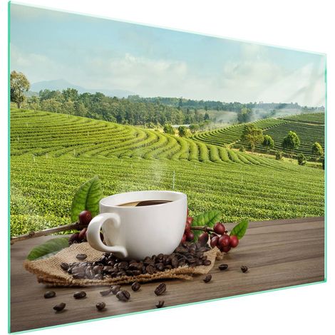 Protection de plaque de cuisson en verre 70x52 Café (1/5)