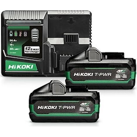 HIKOKI Kit 2 batterie MultiVolt - BSL3640MVT - + chargeur UC18YSL2W0Z